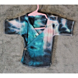 Standard Textile Baby Kimono Tee Size 6M Tie Dye Short Sleeve Wrap Shirt